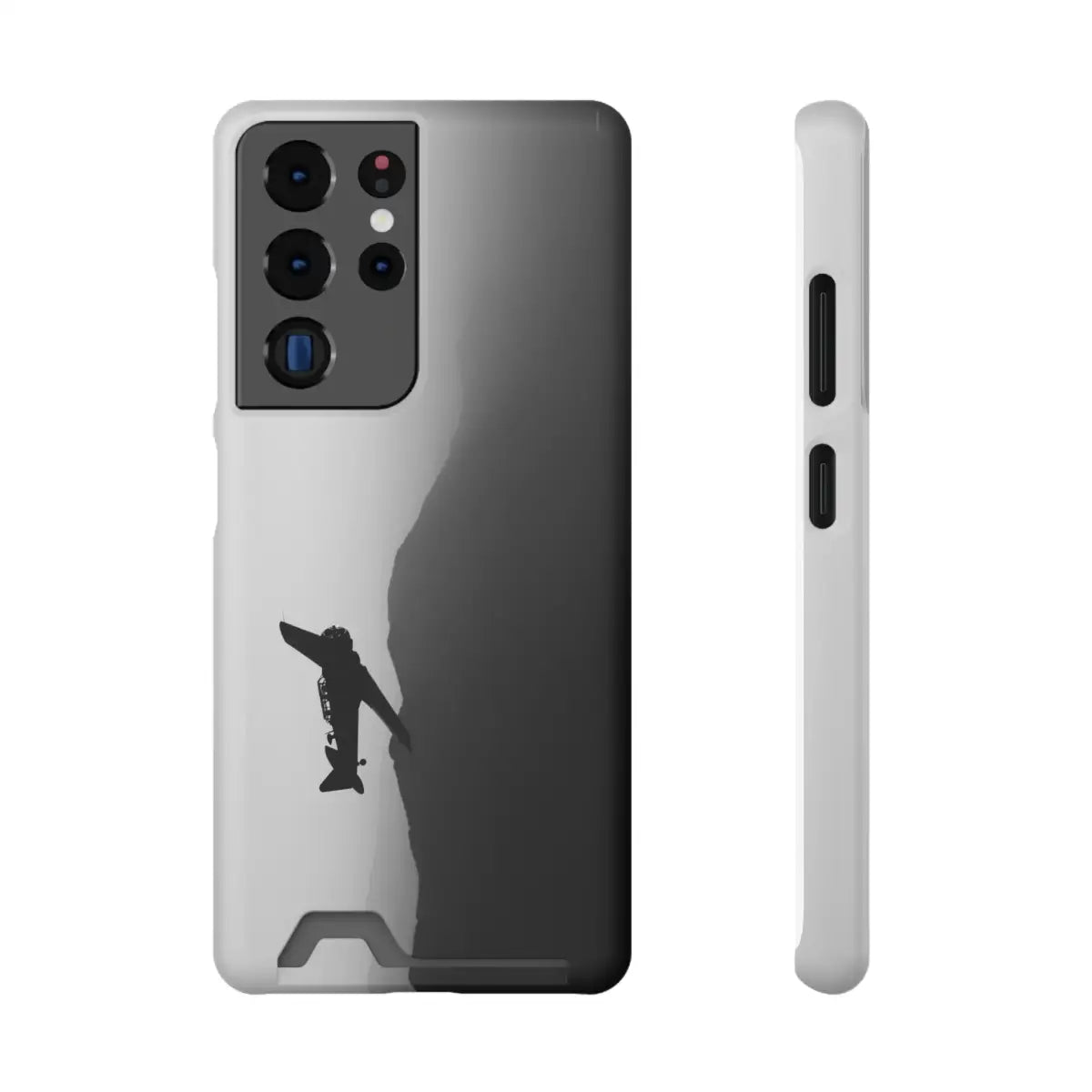 T-6 Texan Sleek Plane Phone Case with Card Holder - Perfect for Travelers - Gifts pilots - Aviation apparel