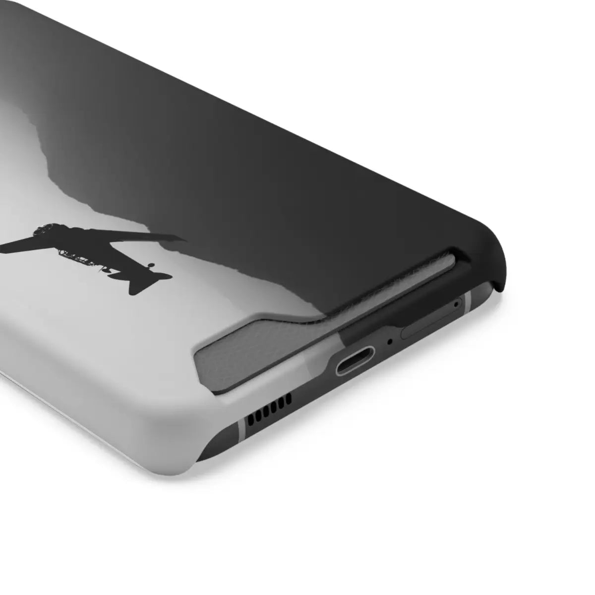 T-6 Texan Sleek Plane Phone Case with Card Holder - Perfect for Travelers - Gifts pilots - Aviation apparel