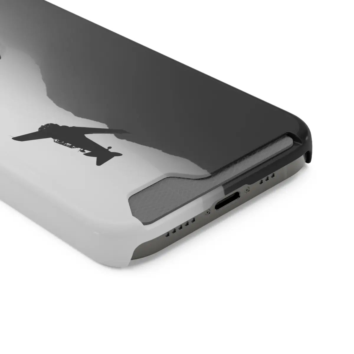 T-6 Texan Sleek Plane Phone Case with Card Holder - Perfect for Travelers - Gifts pilots - Aviation apparel