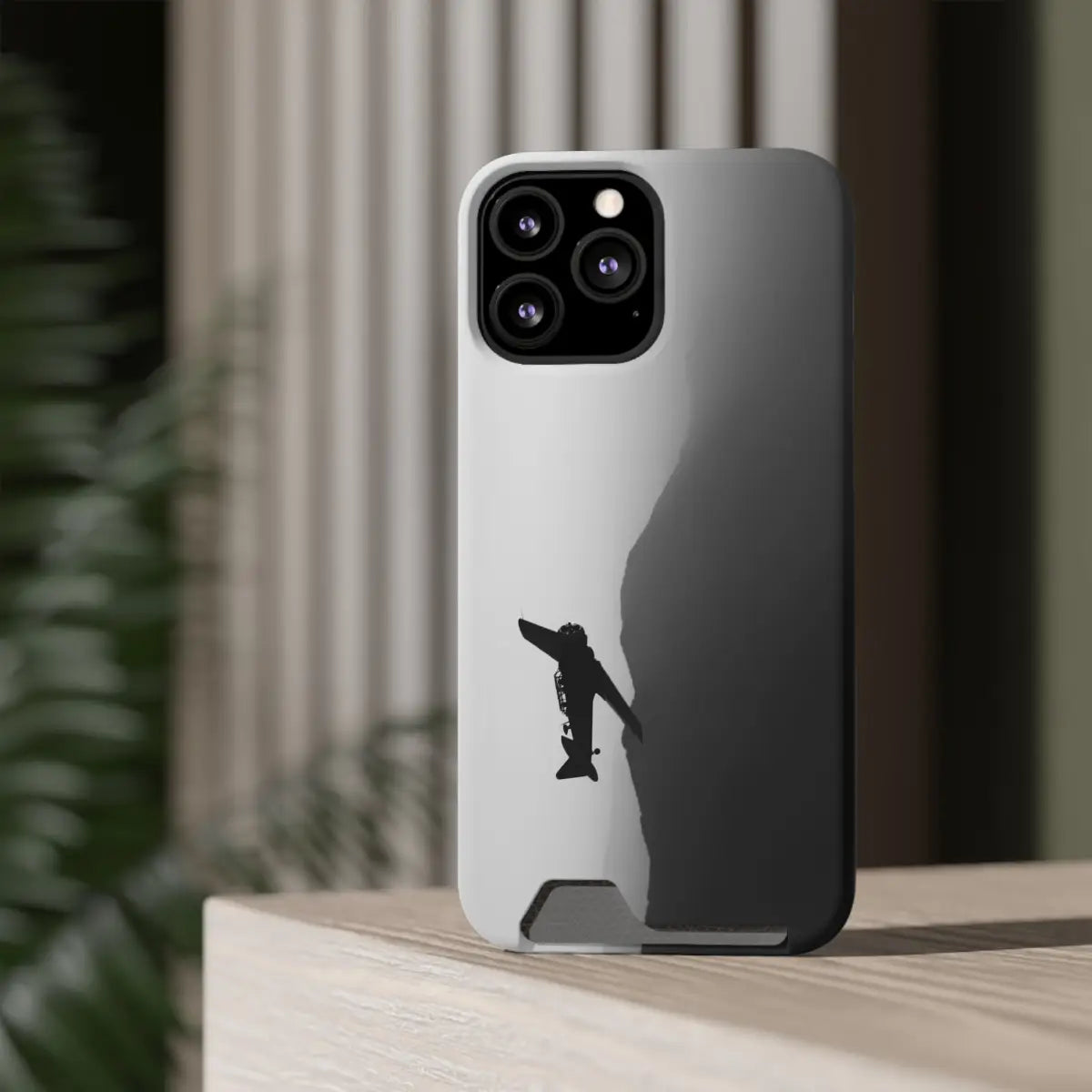 T-6 Texan Sleek Plane Phone Case with Card Holder - Perfect for Travelers - Gifts pilots - Aviation apparel