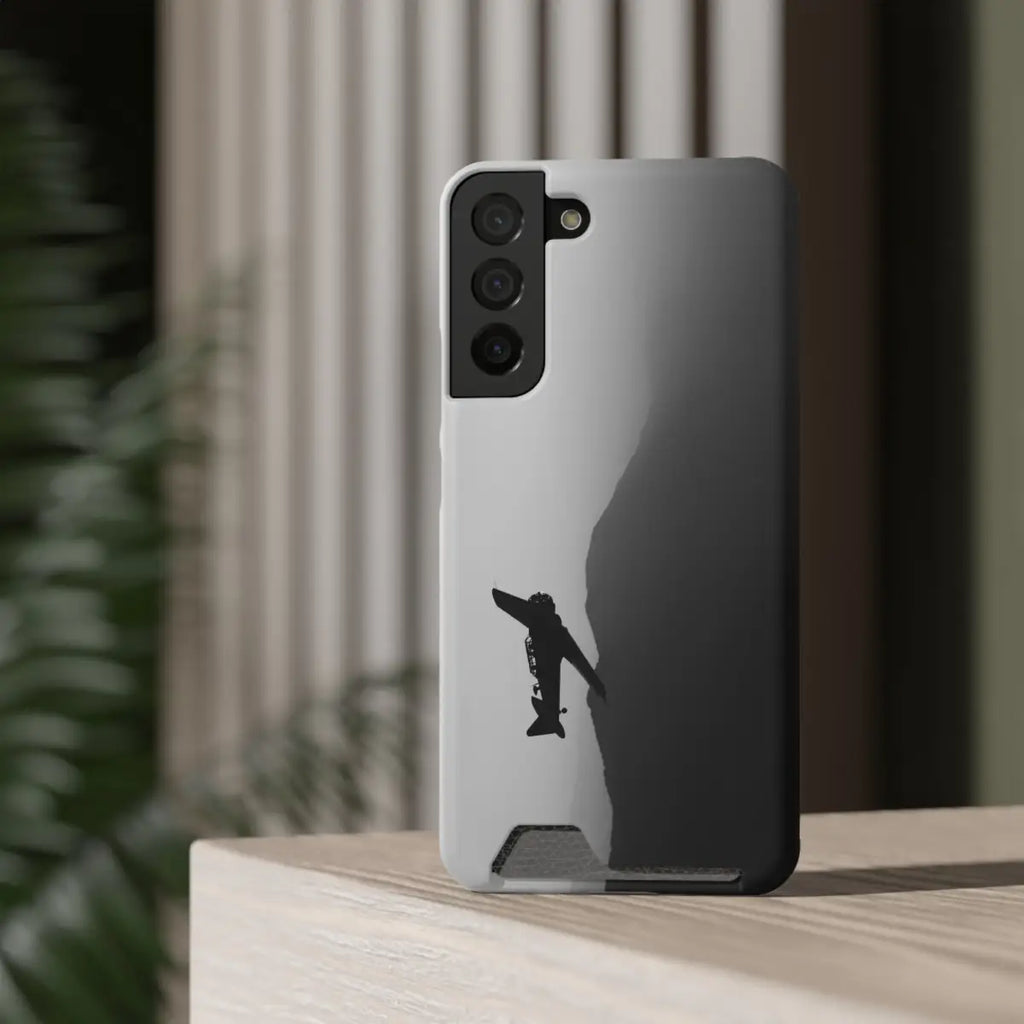 T-6 Texan Sleek Plane Phone Case with Card Holder - Perfect for Travelers - Gifts pilots - Aviation apparel