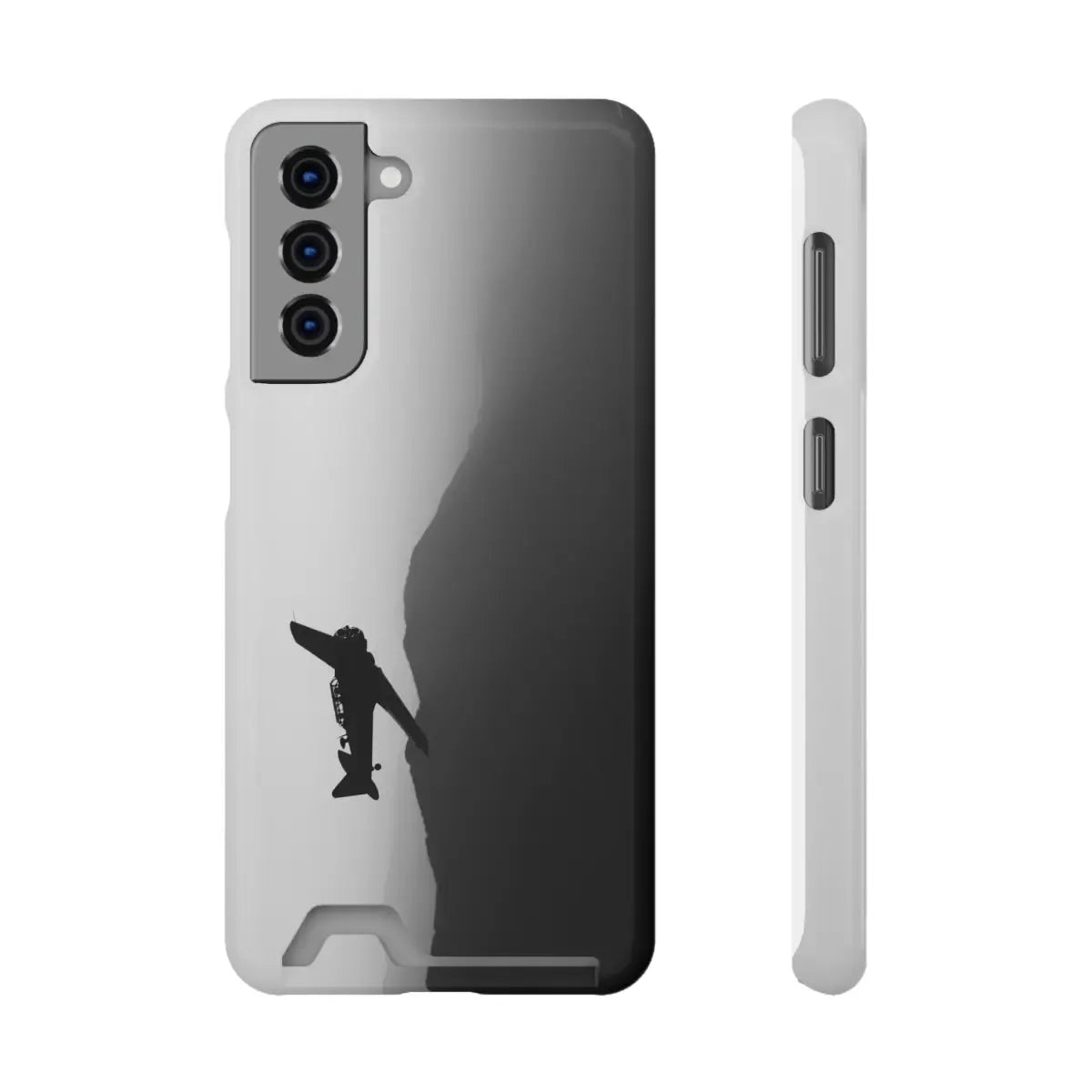 T-6 Texan Sleek Plane Phone Case with Card Holder - Perfect for Travelers - Gifts pilots - Aviation apparel