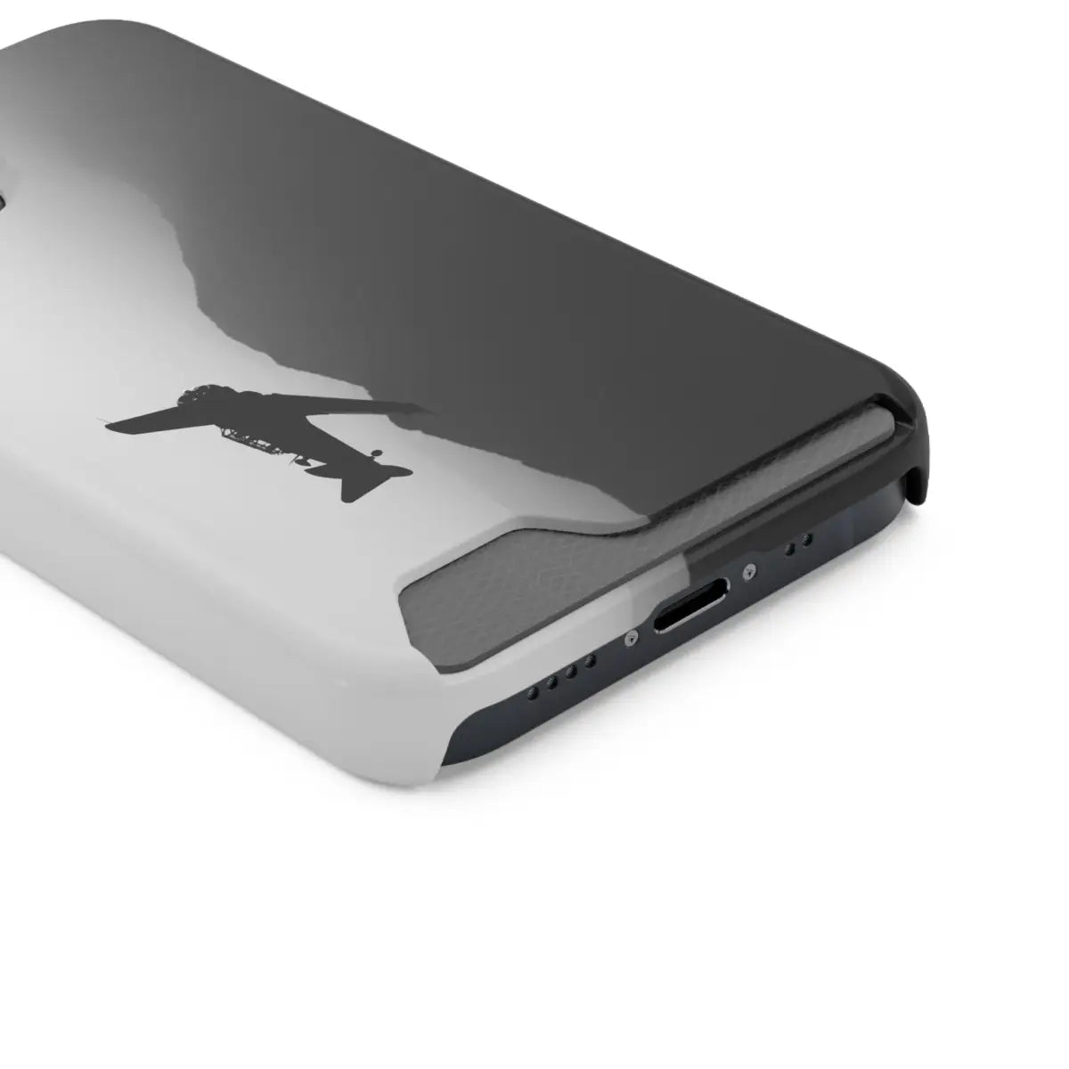 T-6 Texan Sleek Plane Phone Case with Card Holder - Perfect for Travelers - Gifts pilots - Aviation apparel