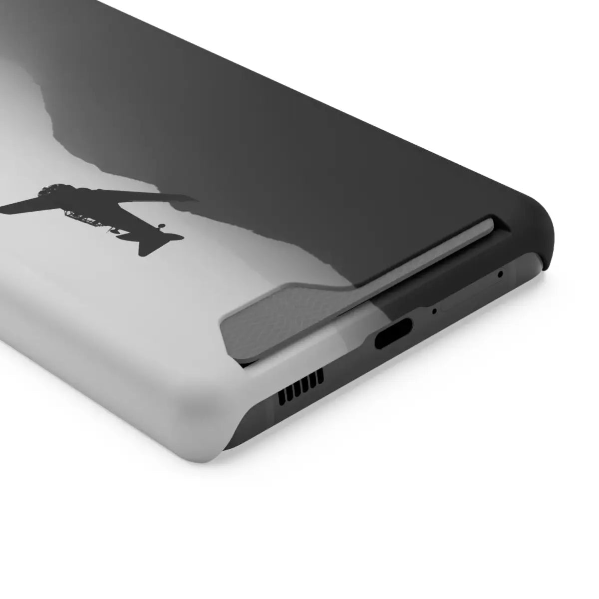T-6 Texan Sleek Plane Phone Case with Card Holder - Perfect for Travelers - Gifts pilots - Aviation apparel