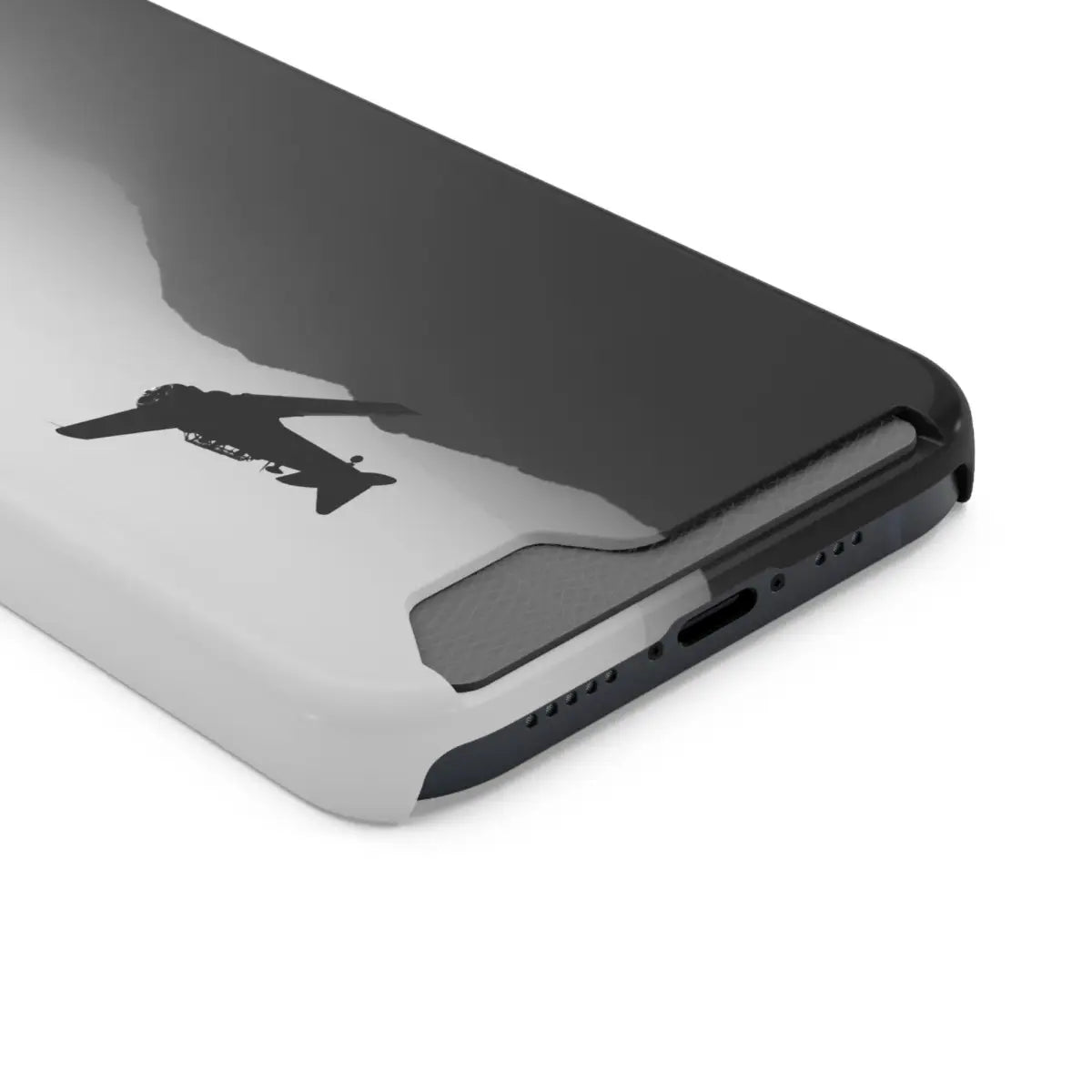T-6 Texan Sleek Plane Phone Case with Card Holder - Perfect for Travelers - Gifts pilots - Aviation apparel