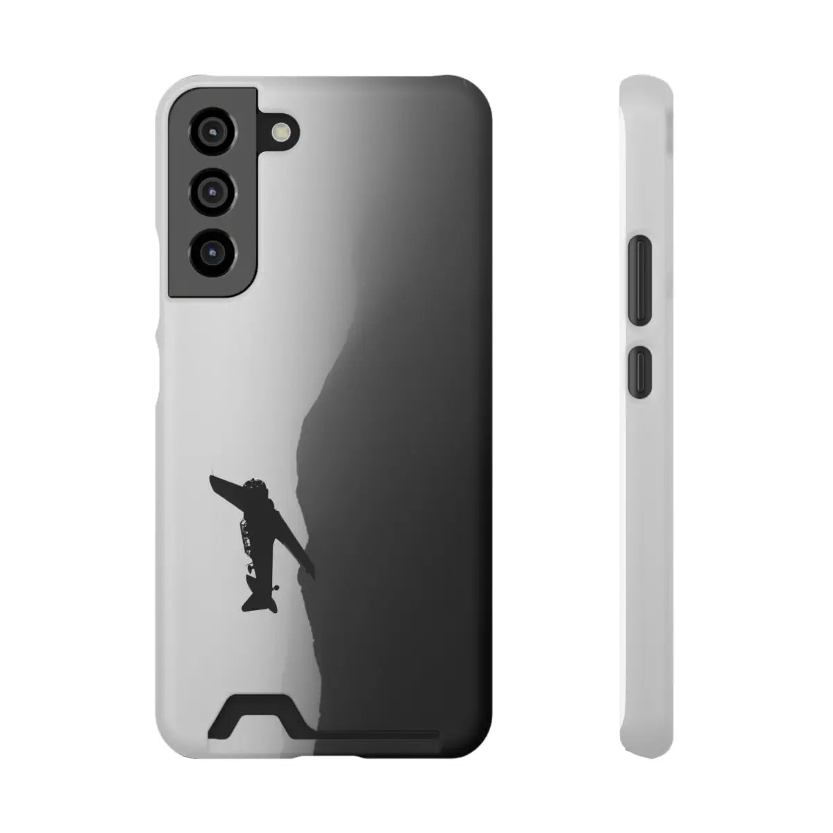 T-6 Texan Sleek Plane Phone Case with Card Holder - Perfect for Travelers - Gifts pilots - Aviation apparel