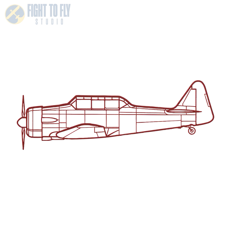 T-6 Texan - SNJ - Harvard Die Cut Metal Wall Art - Sign - Pilot gifts - WWII warbird t-shirt