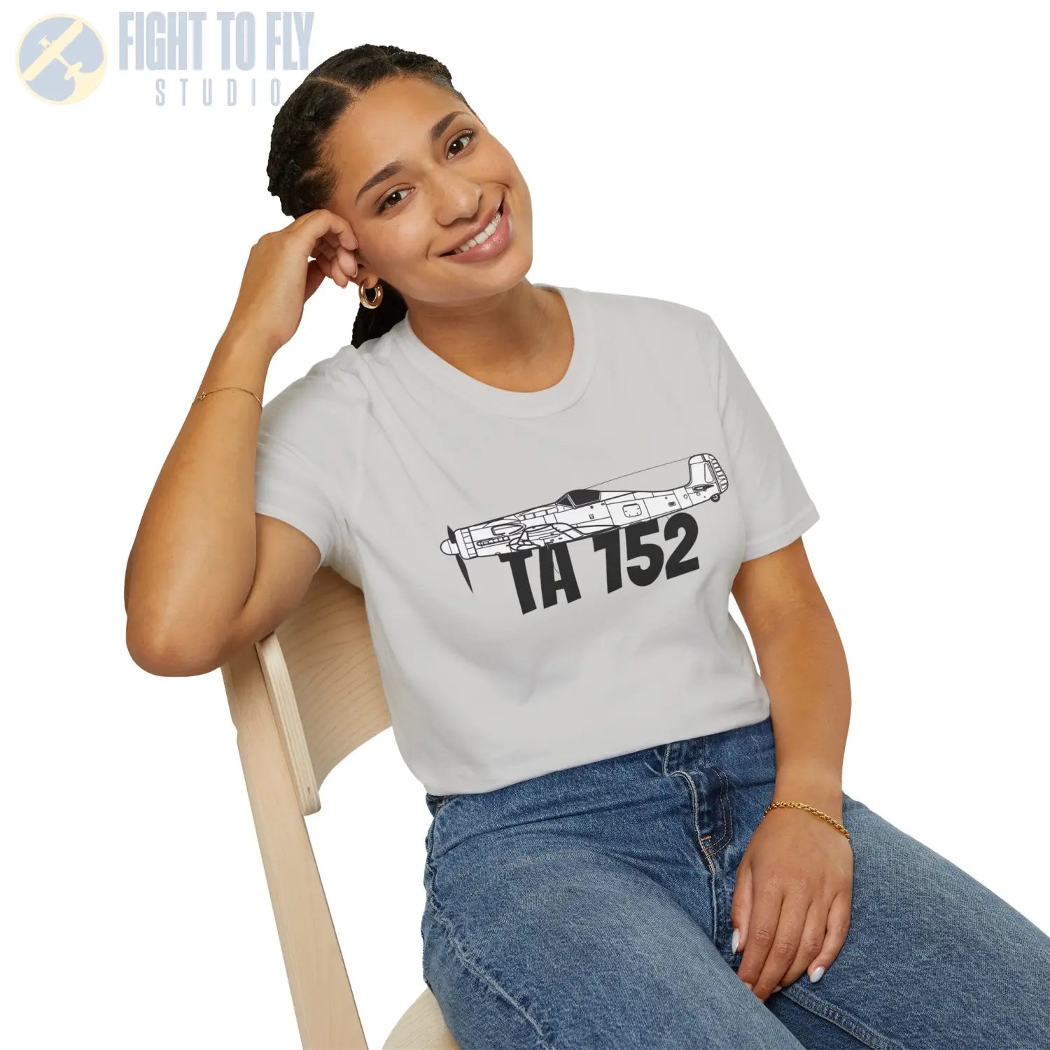 Focke Wulf Ta 152 Side Profile T-Shirt - Pilot gifts - WWII warbird t-shirt