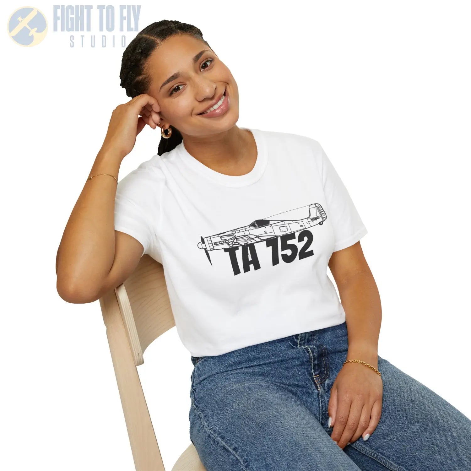 Focke Wulf Ta 152 Side Profile T-Shirt - Pilot gifts - WWII warbird t-shirt