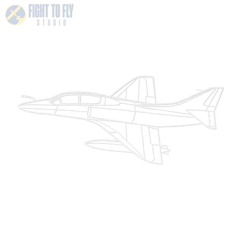 TA-4J Die Cut Metal Wall Art - Sign - Pilot gifts - WWII warbird t-shirt