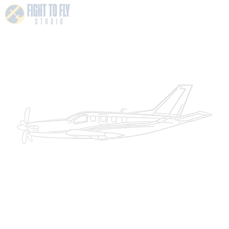 TBM 700 Die Cut Metal Wall Art - Sign - Pilot gifts - WWII warbird t-shirt