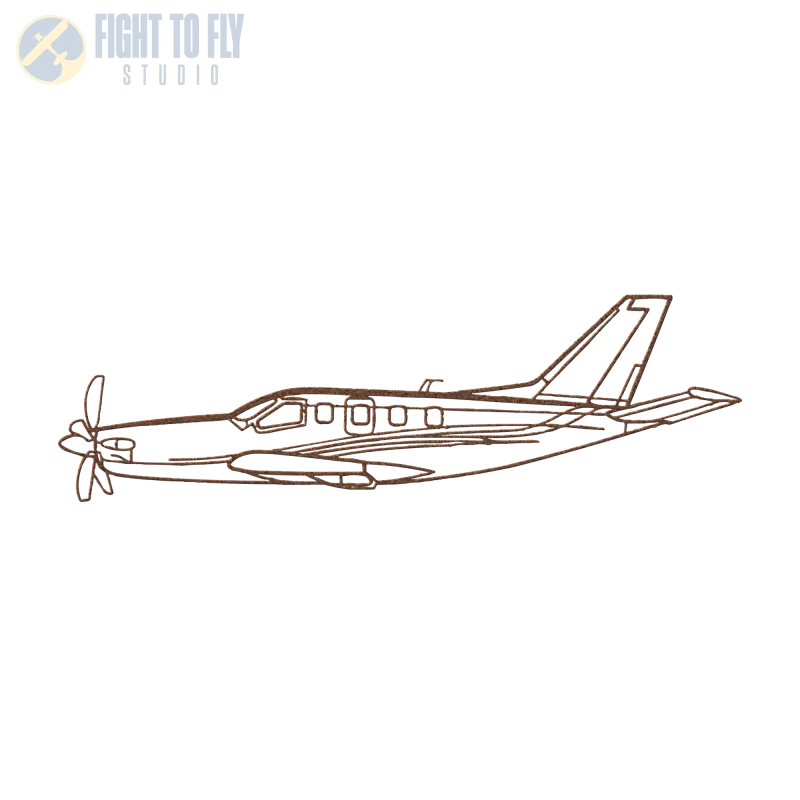 TBM 700 Die Cut Metal Wall Art - Sign - Pilot gifts - WWII warbird t-shirt