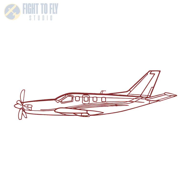 TBM 700 Die Cut Metal Wall Art - Sign - Pilot gifts - WWII warbird t-shirt