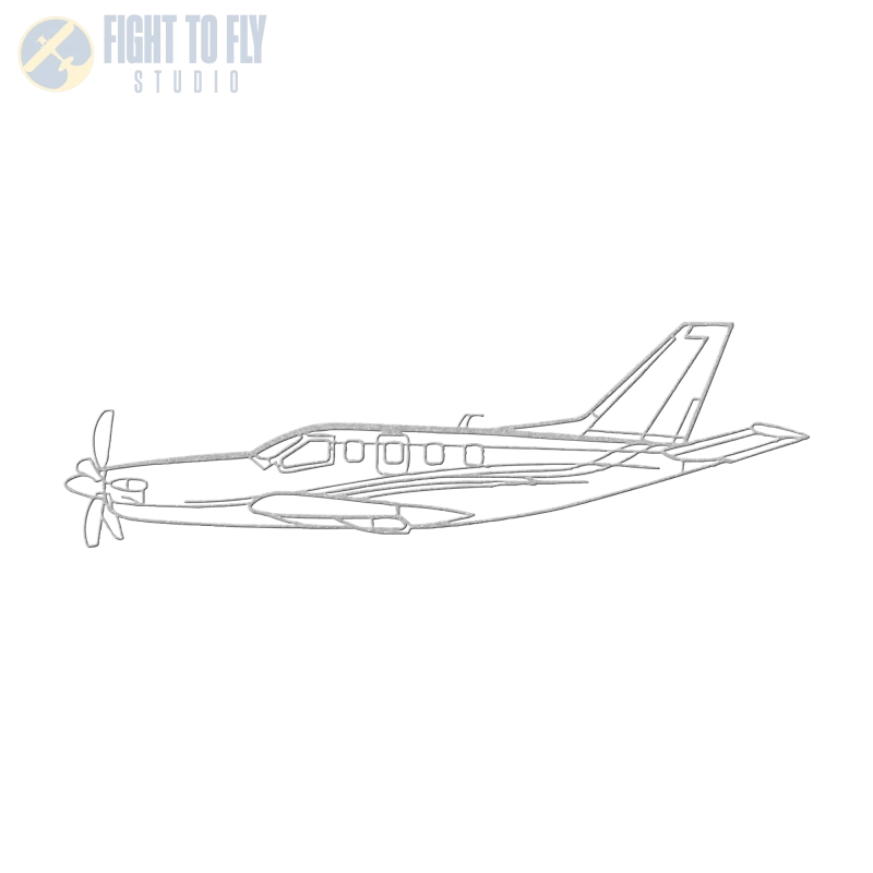TBM 700 Die Cut Metal Wall Art - Sign - Pilot gifts - WWII warbird t-shirt