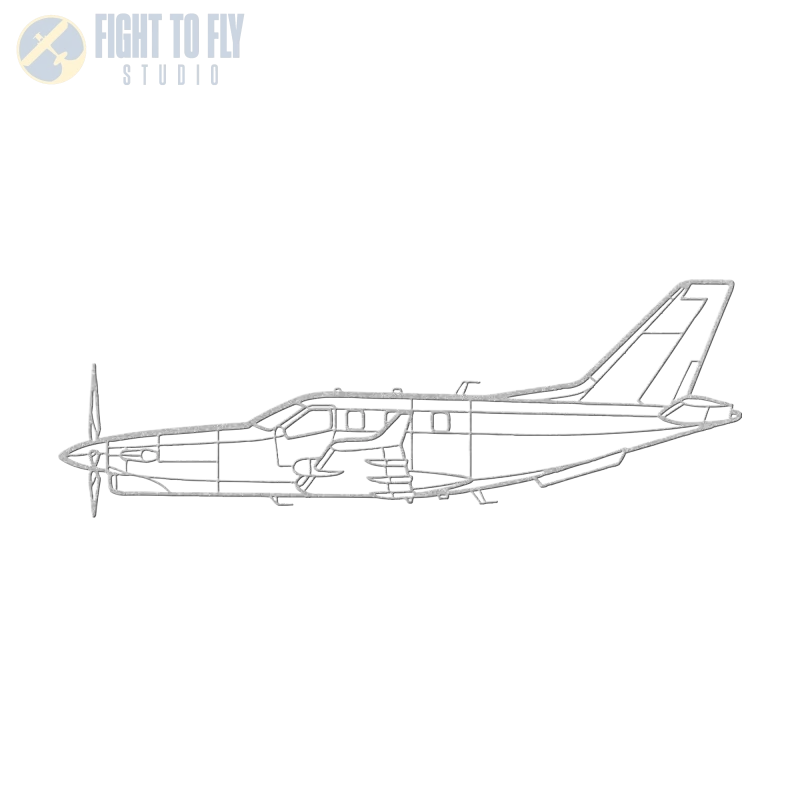 TBM 960 Die Cut Metal Wall Art - Sign - Pilot gifts - WWII warbird t-shirt