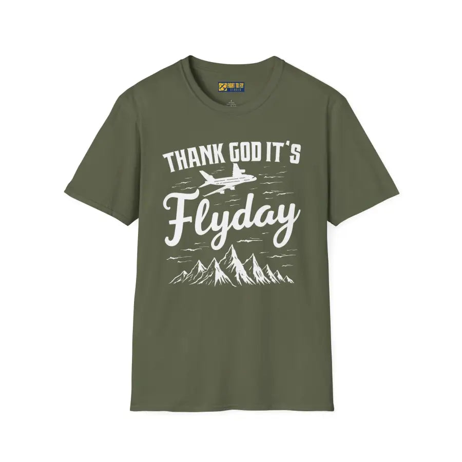 Thank God It’s Flyday - T-Shirt - Pilot gifts - WWII warbird t-shirt