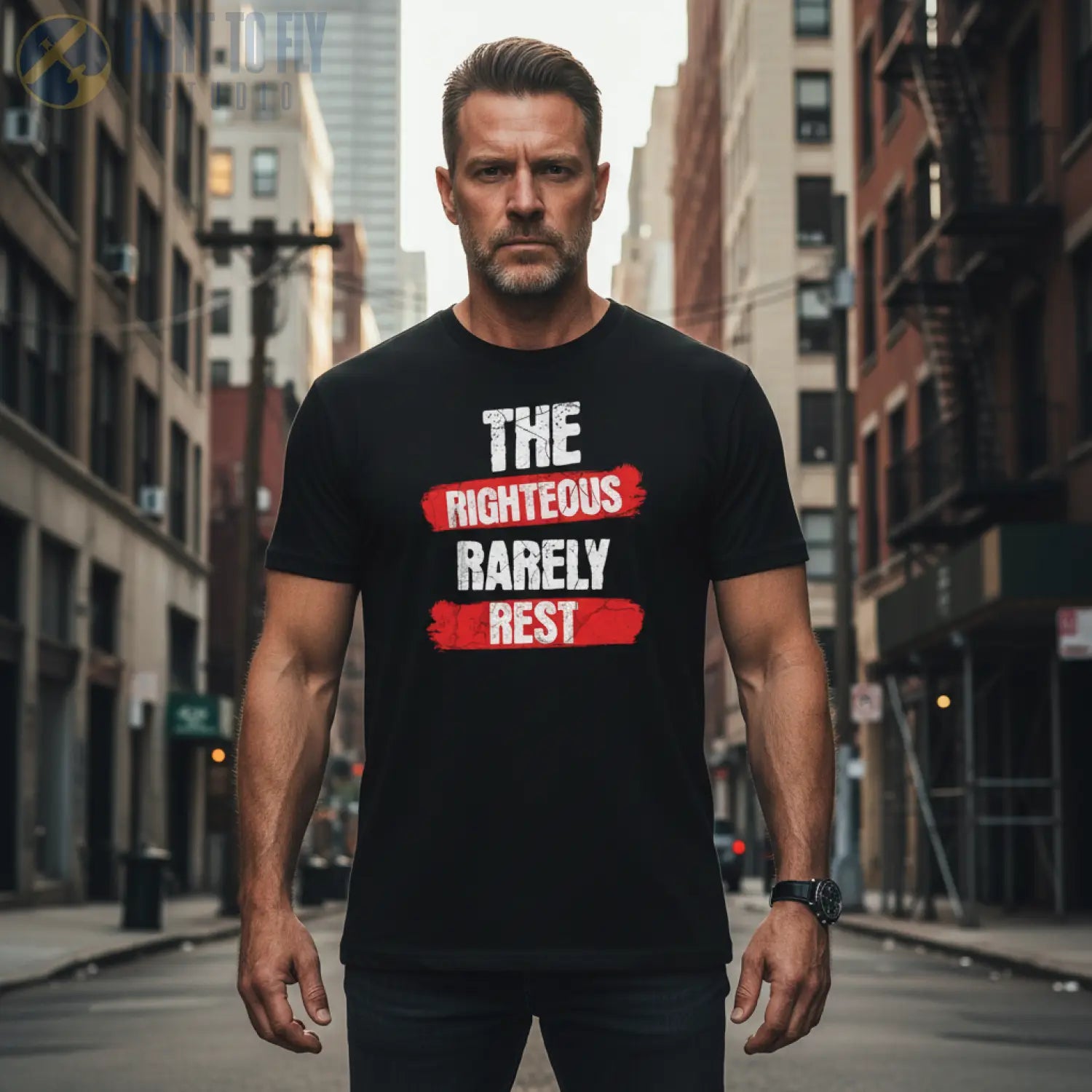 The Righteous Rarely Rest - T-Shirt - Pilot gifts - WWII warbird t-shirt