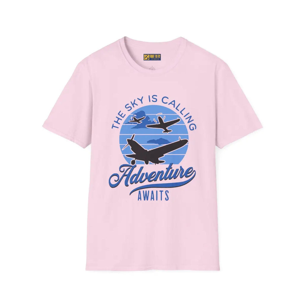 The Sky is Calling - Adventure Awaits - T-Shirt - Pilot gifts - WWII warbird t-shirt