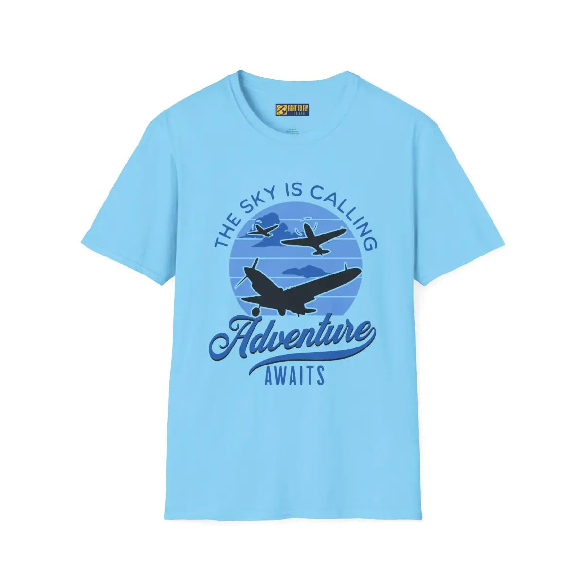The Sky is Calling - Adventure Awaits - T-Shirt - Pilot gifts - WWII warbird t-shirt