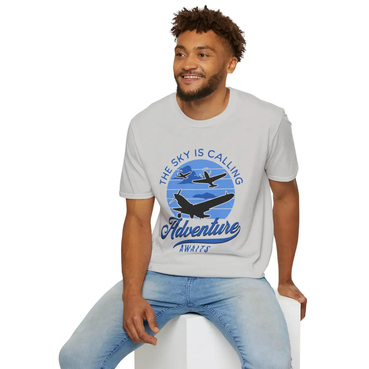 The Sky is Calling - Adventure Awaits - T-Shirt - Pilot gifts - WWII warbird t-shirt