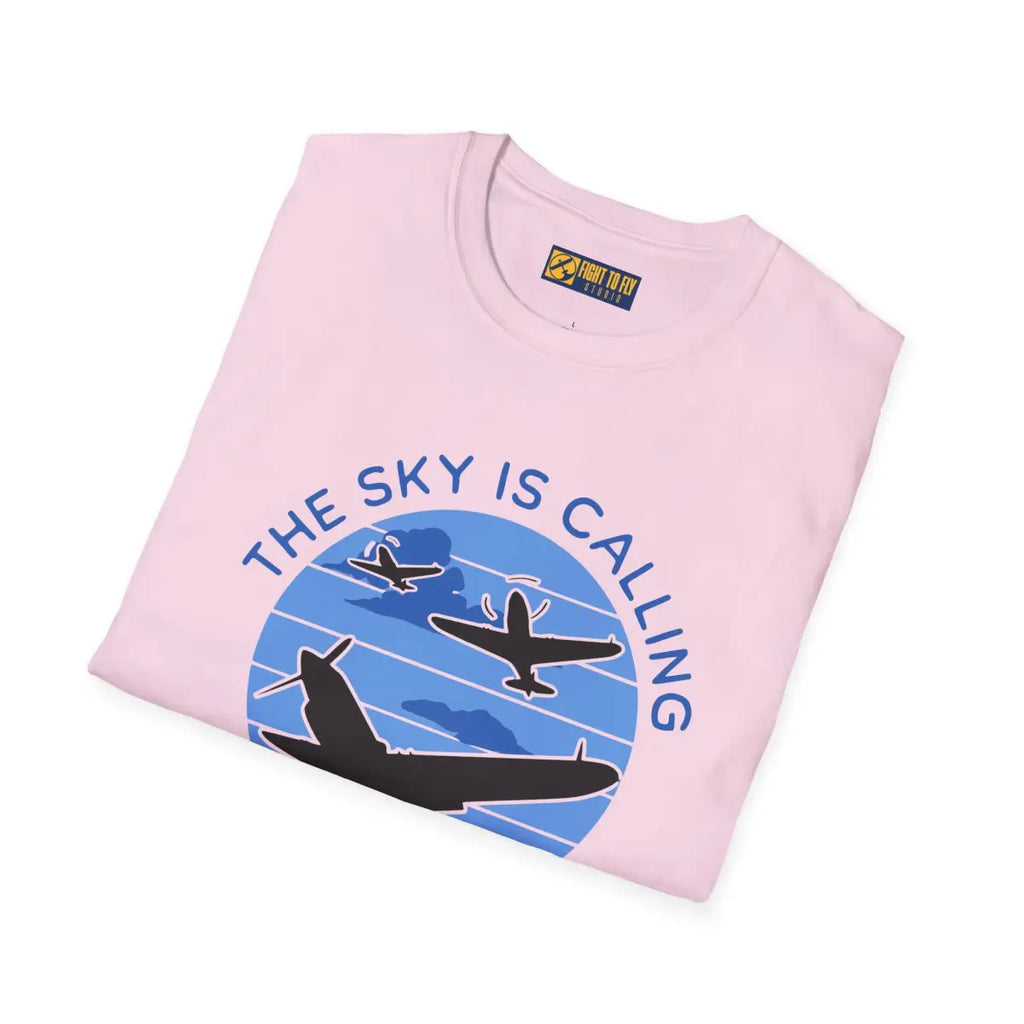 The Sky is Calling - Adventure Awaits - T-Shirt - Pilot gifts - WWII warbird t-shirt