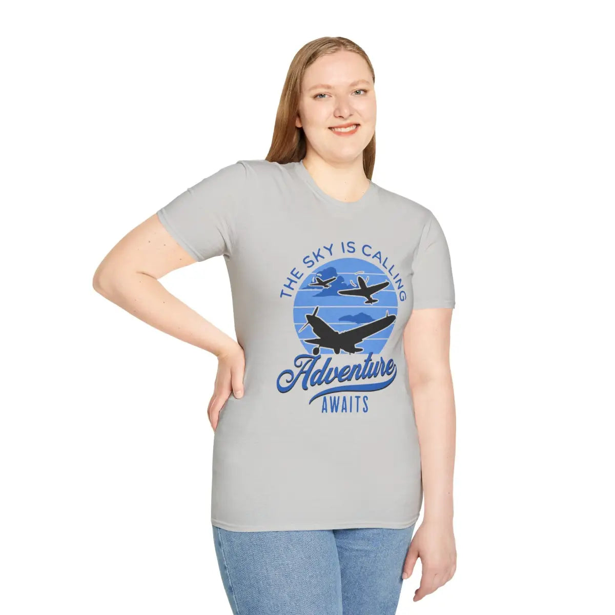 The Sky is Calling - Adventure Awaits - T-Shirt - Pilot gifts - WWII warbird t-shirt