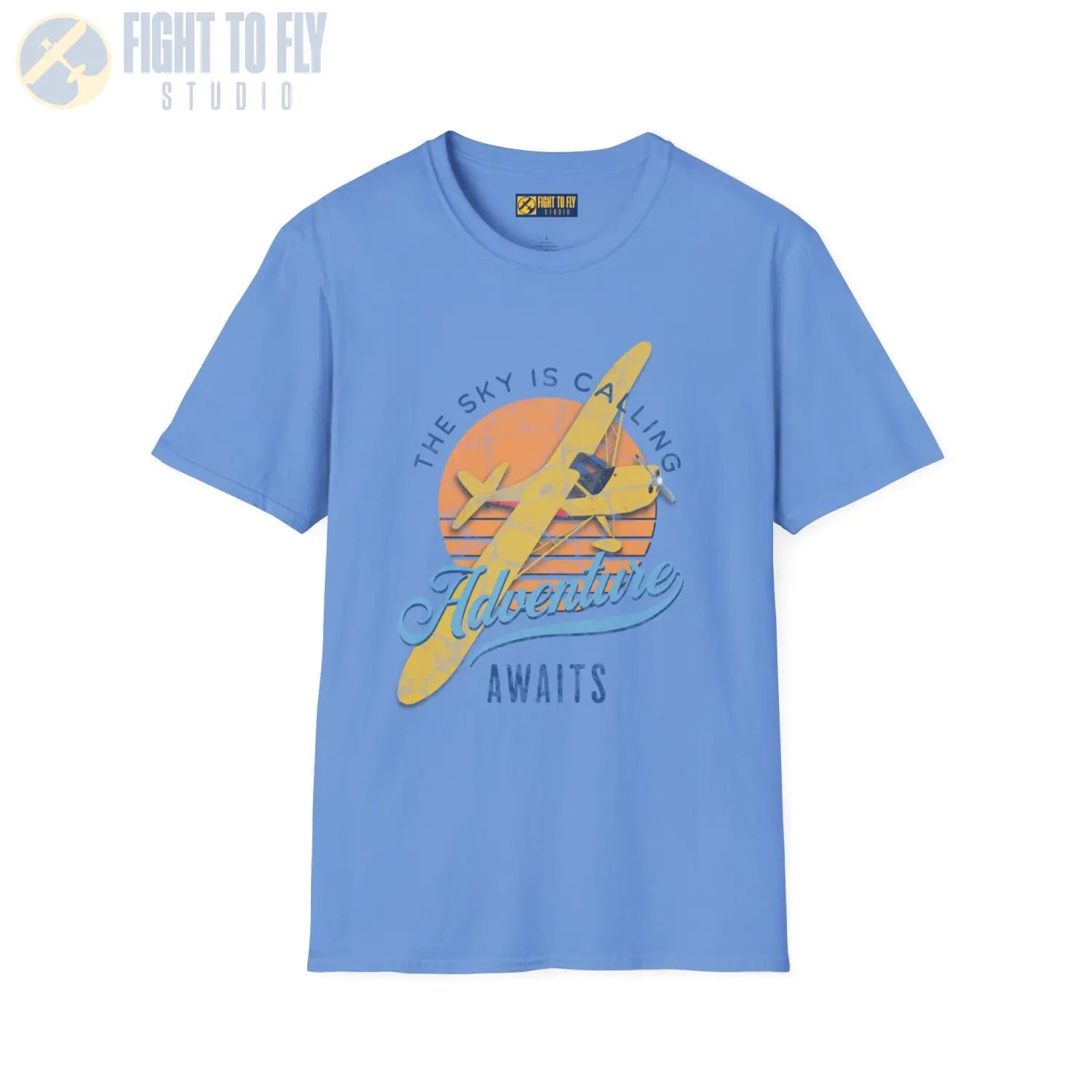 The Sky Is Calling Adventure Awaits Tee - T-Shirt - Pilot gifts - WWII warbird t-shirt