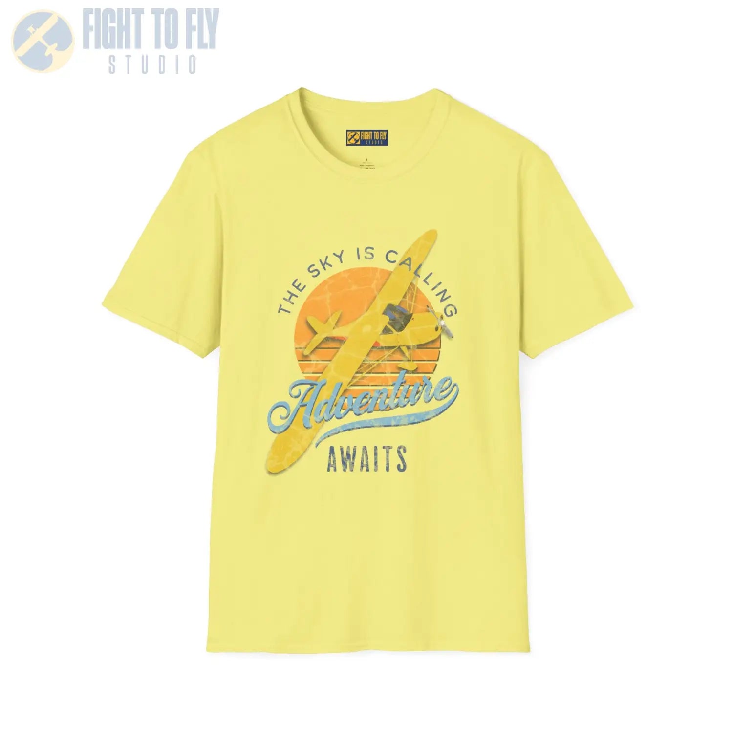 The Sky Is Calling Adventure Awaits Tee - T-Shirt - Pilot gifts - WWII warbird t-shirt