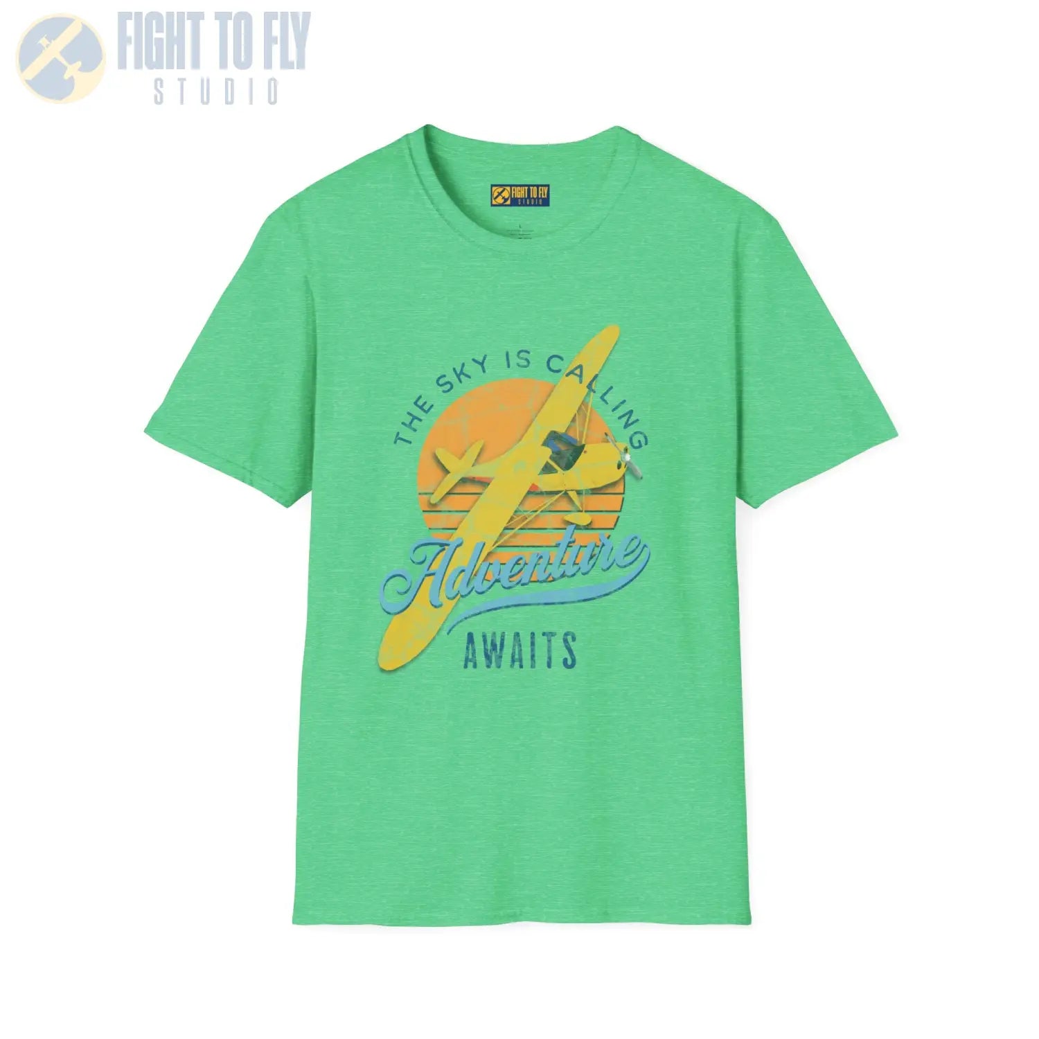 The Sky Is Calling Adventure Awaits Tee - T-Shirt - Pilot gifts - WWII warbird t-shirt