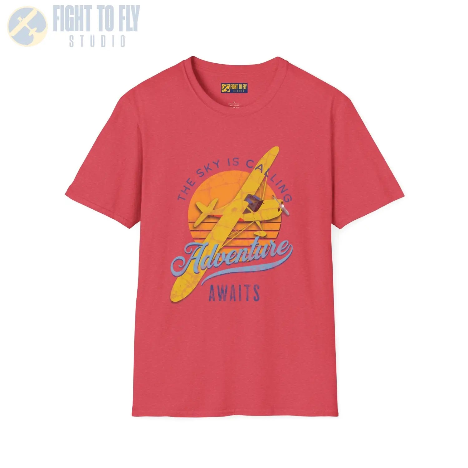 The Sky Is Calling Adventure Awaits Tee - T-Shirt - Pilot gifts - WWII warbird t-shirt