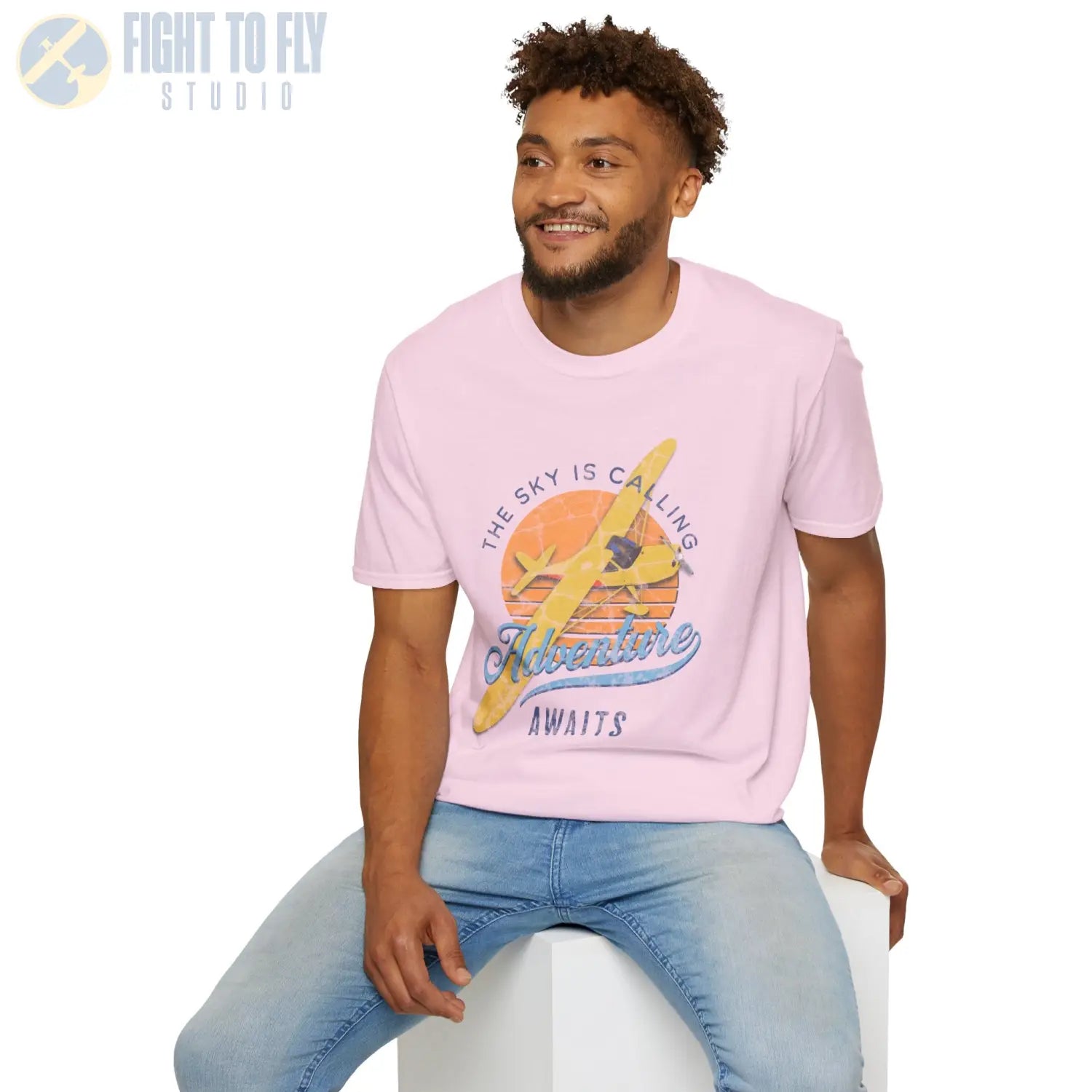 The Sky Is Calling Adventure Awaits Tee - T-Shirt - Pilot gifts - WWII warbird t-shirt