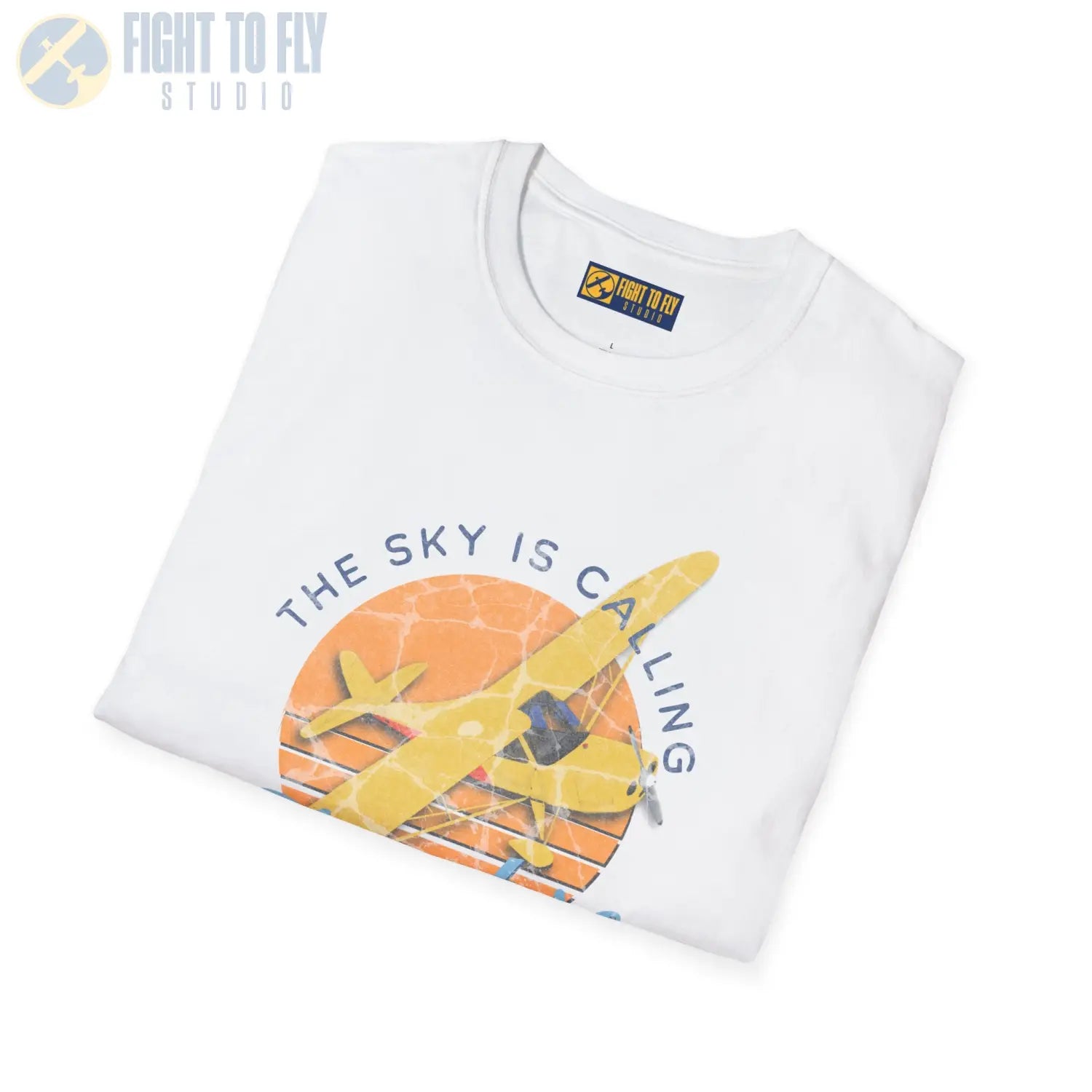 The Sky Is Calling Adventure Awaits Tee - T-Shirt - Pilot gifts - WWII warbird t-shirt
