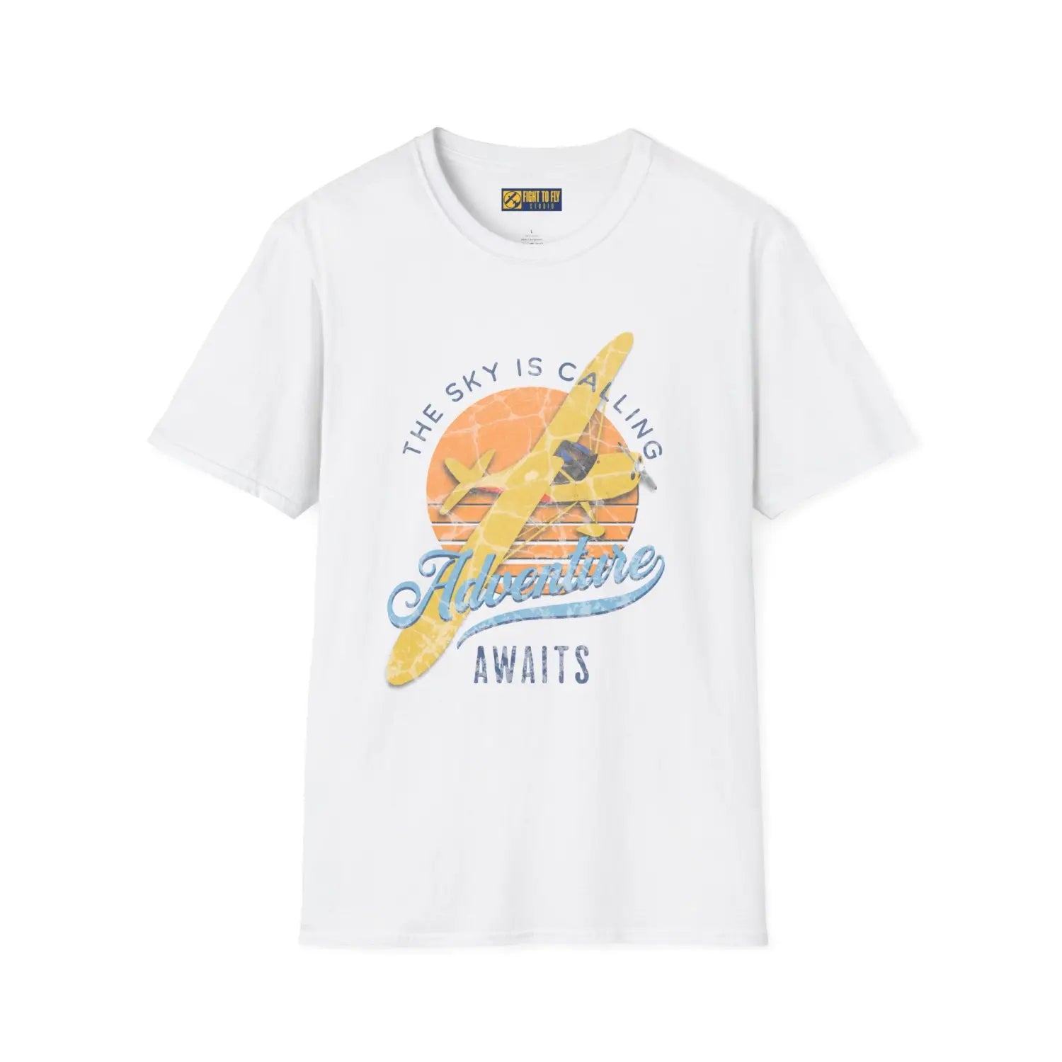 The Sky Is Calling Adventure Awaits Tee - T-Shirt - Pilot gifts - WWII warbird t-shirt