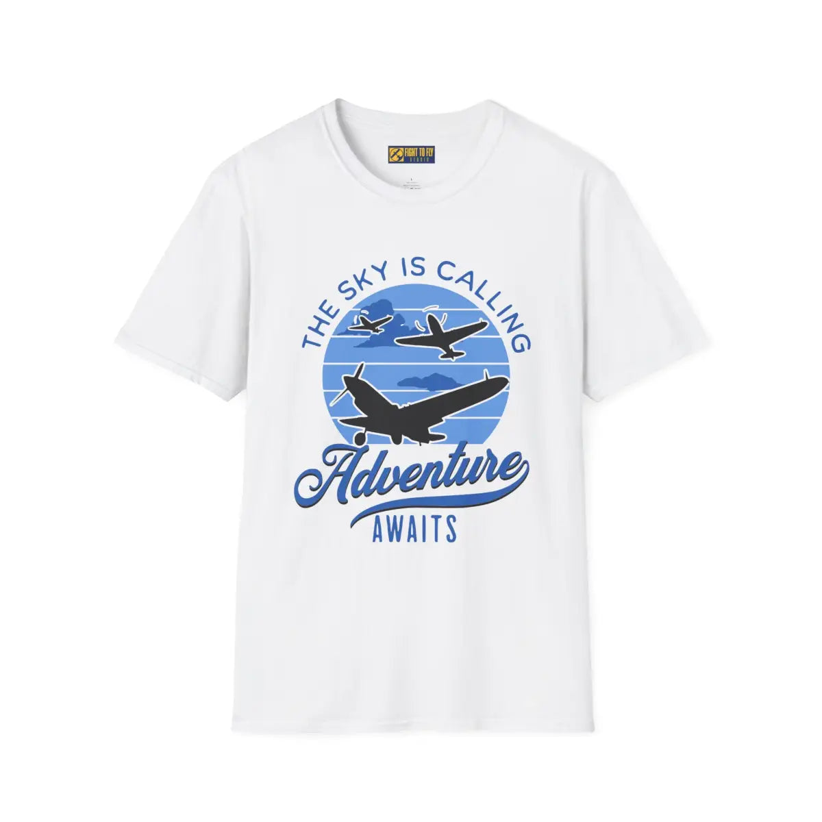 The Sky is Calling - Adventure Awaits - T-Shirt - Pilot gifts - WWII warbird t-shirt