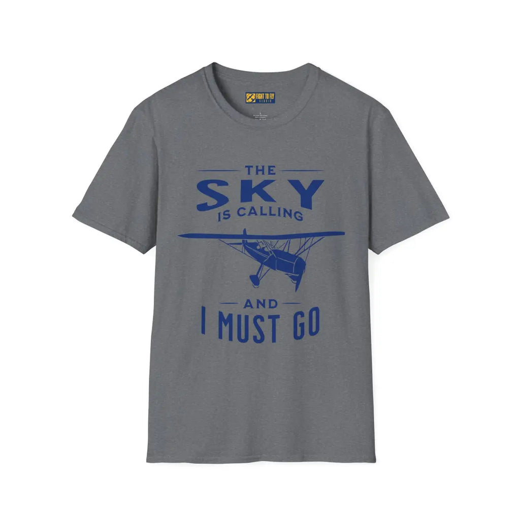 The Sky is Calling and I Must Go - Vintage Aircraft - T-Shirt - Pilot gifts - WWII warbird t-shirt