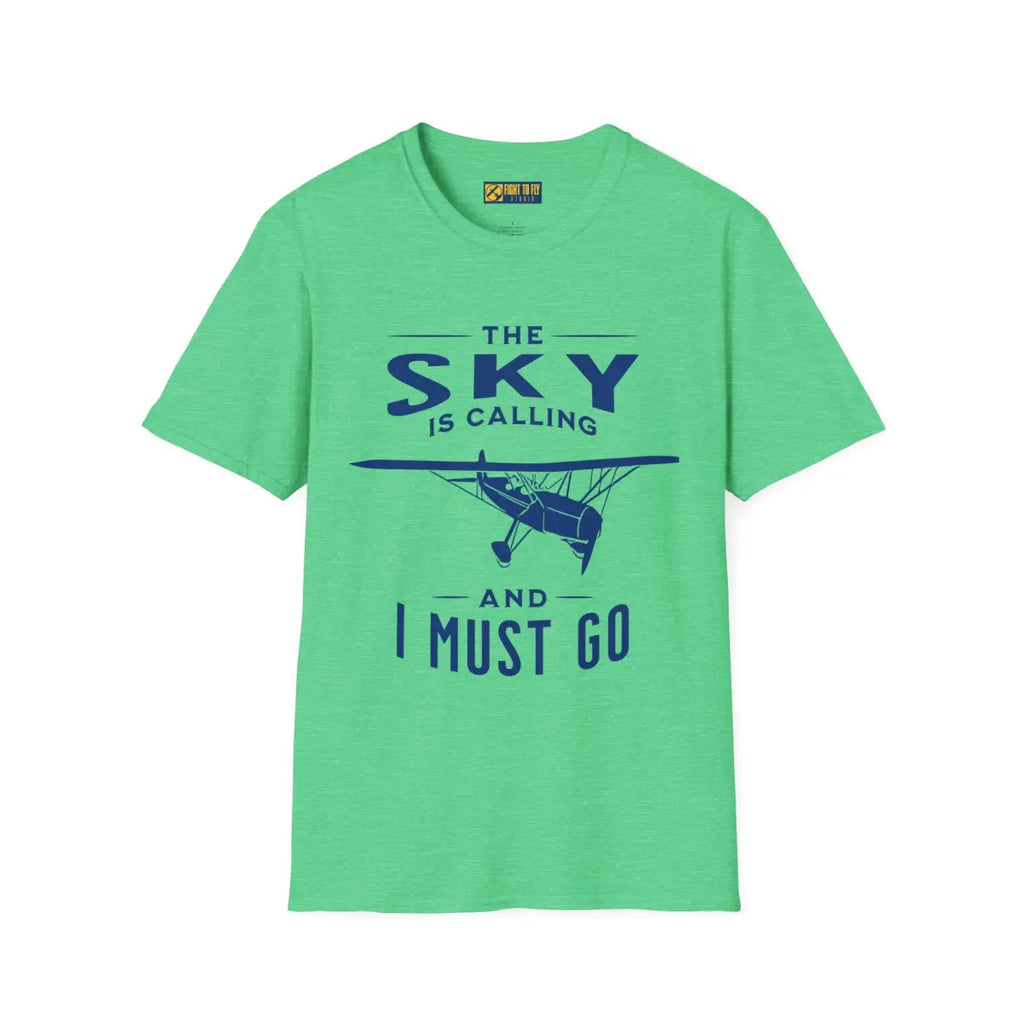 The Sky is Calling and I Must Go - Vintage Aircraft - T-Shirt - Pilot gifts - WWII warbird t-shirt
