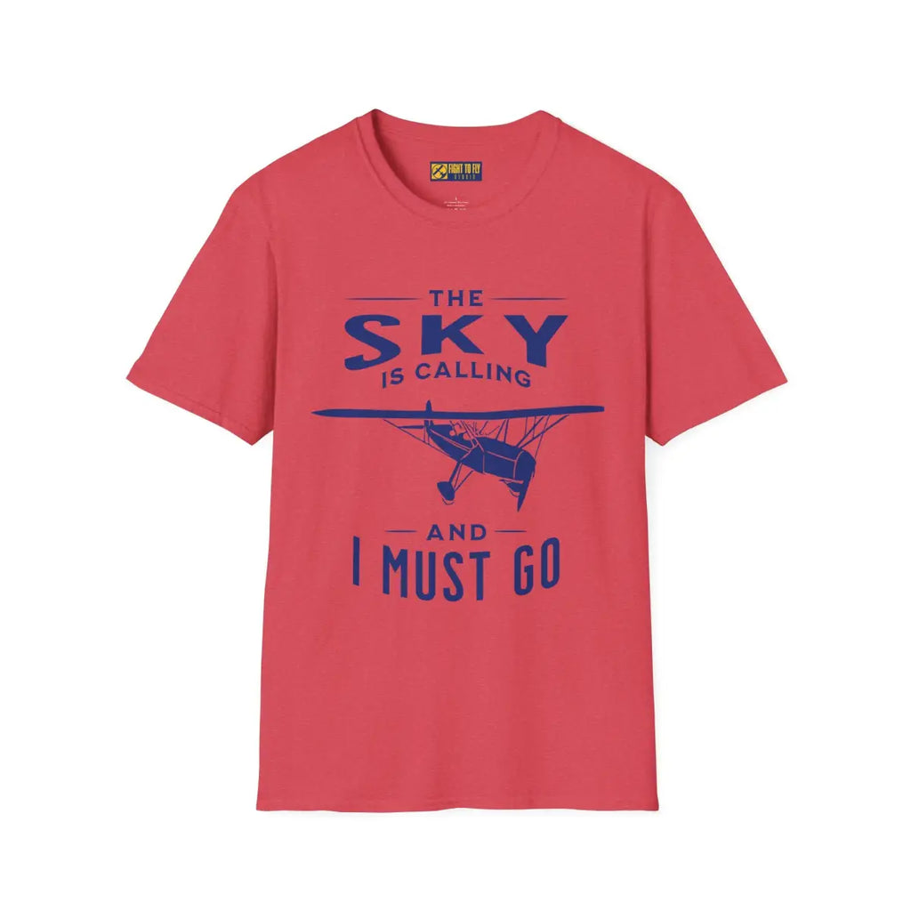 The Sky is Calling and I Must Go - Vintage Aircraft - T-Shirt - Pilot gifts - WWII warbird t-shirt