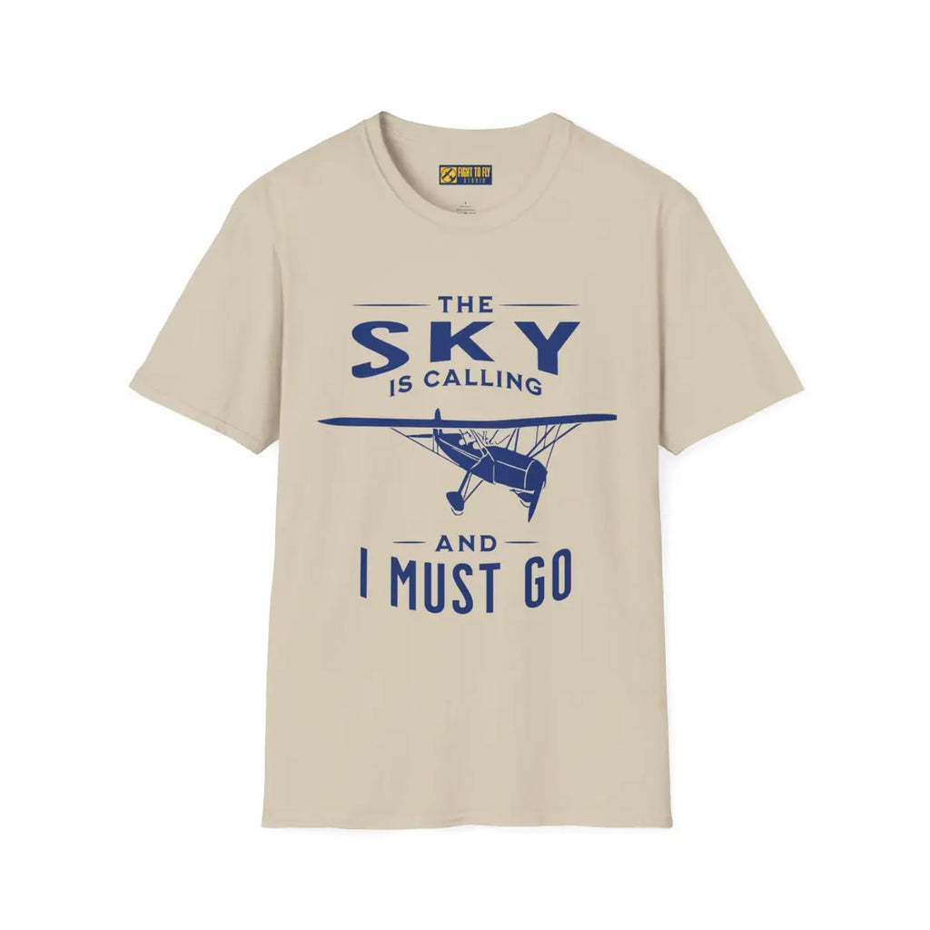 The Sky is Calling and I Must Go - Vintage Aircraft - T-Shirt - Pilot gifts - WWII warbird t-shirt
