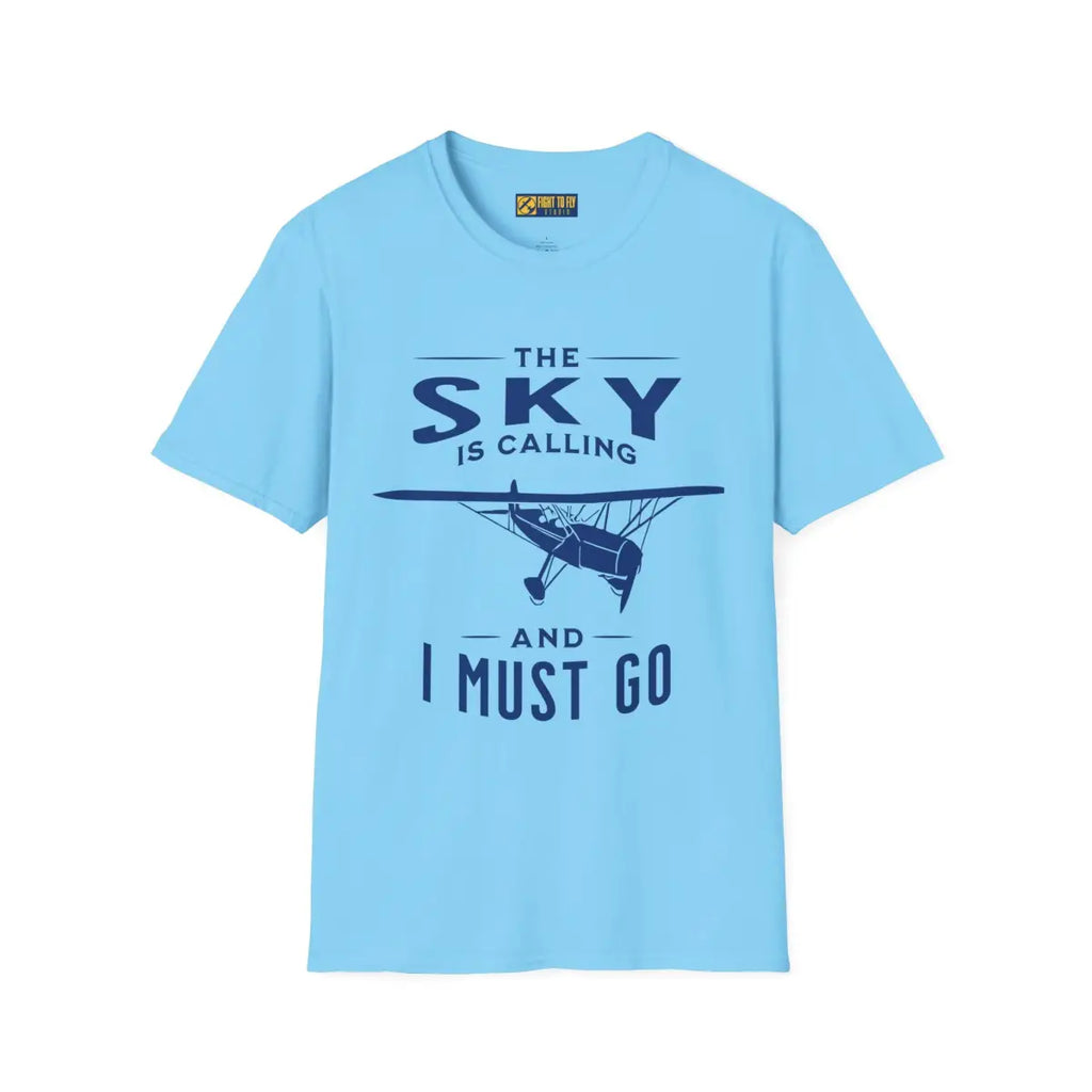 The Sky is Calling and I Must Go - Vintage Aircraft - T-Shirt - Pilot gifts - WWII warbird t-shirt