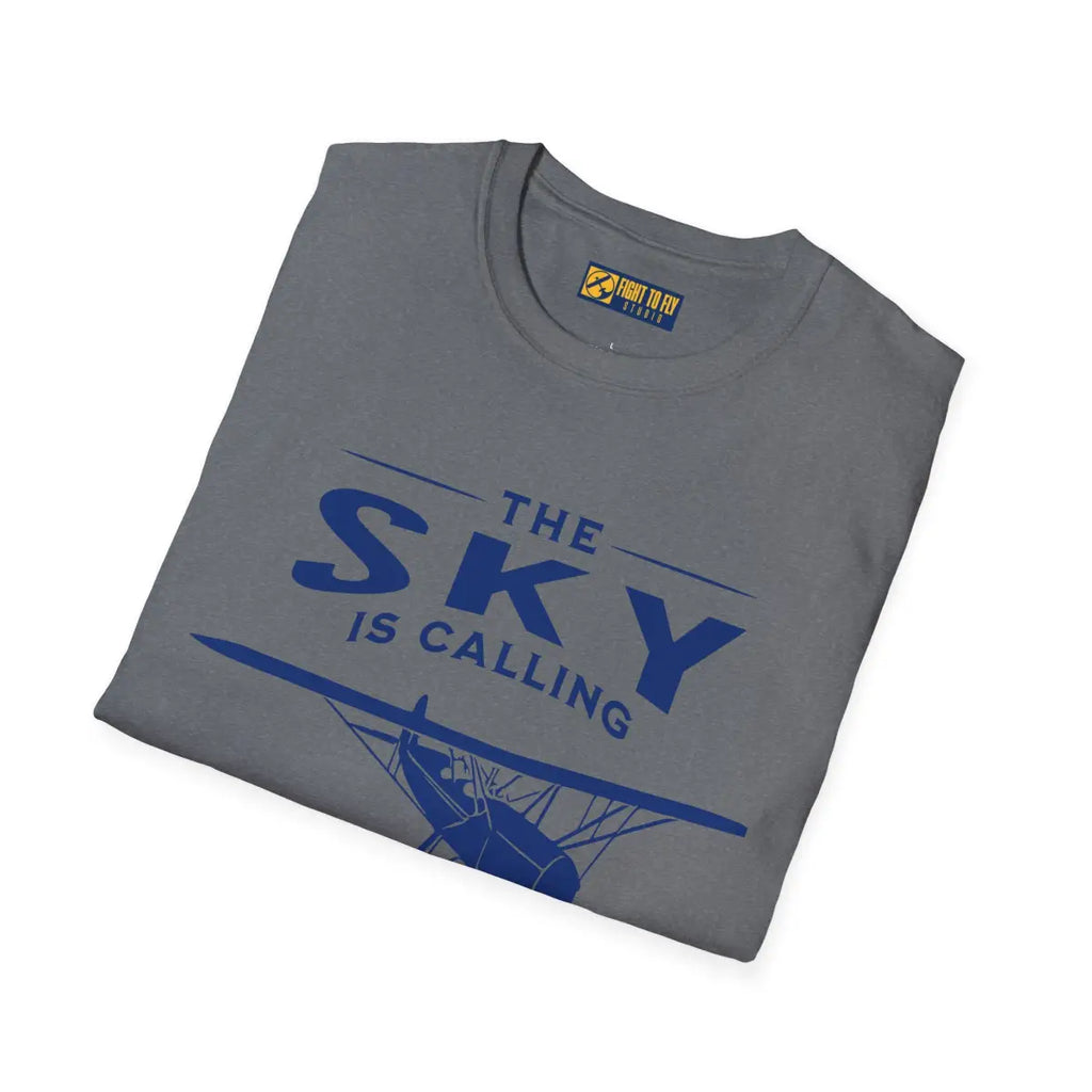 The Sky is Calling and I Must Go - Vintage Aircraft - T-Shirt - Gifts for pilots - Aviation apparel