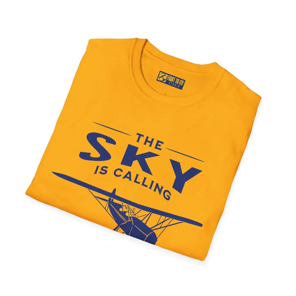 The Sky is Calling and I Must Go - Vintage Aircraft - T-Shirt - Gifts for pilots - Aviation apparel