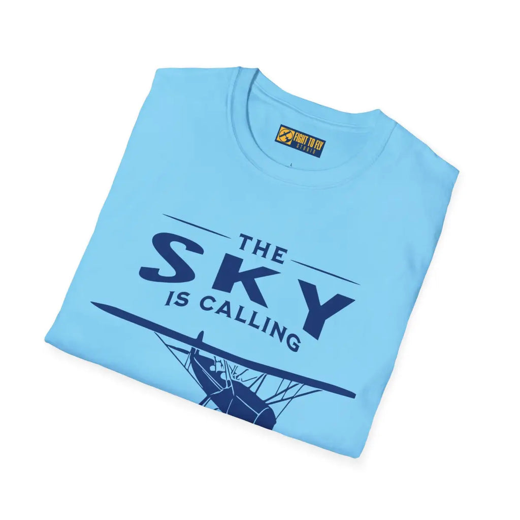 The Sky is Calling and I Must Go - Vintage Aircraft - T-Shirt - Gifts for pilots - Aviation apparel