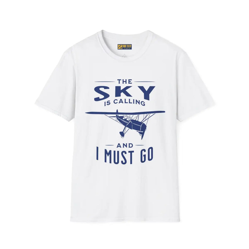 The Sky is Calling and I Must Go - Vintage Aircraft - T-Shirt - Gifts for pilots - Aviation apparel