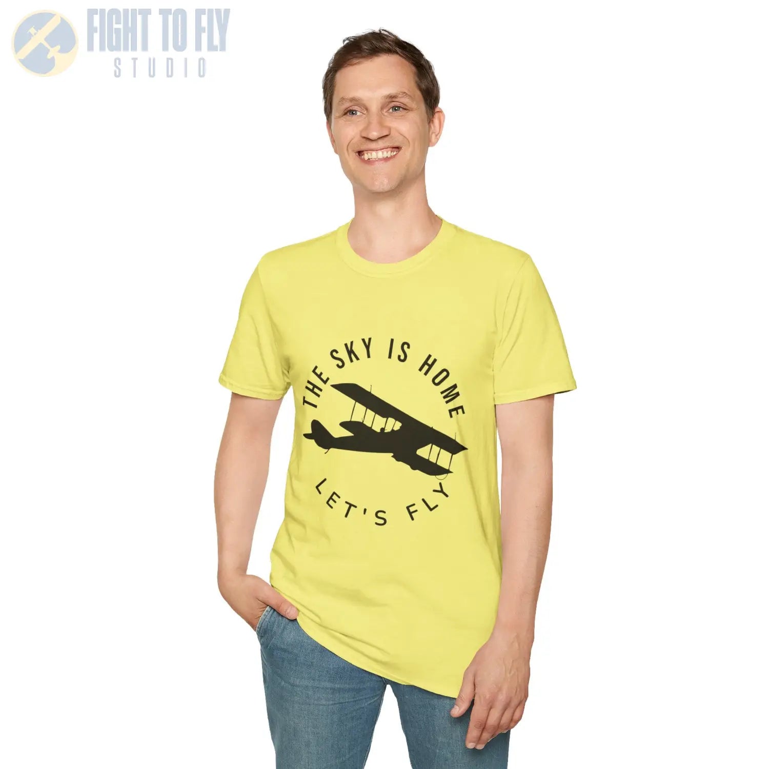 The Sky is Home Let’s Fly - Tee - T-Shirt - Pilot gifts - WWII warbird t-shirt
