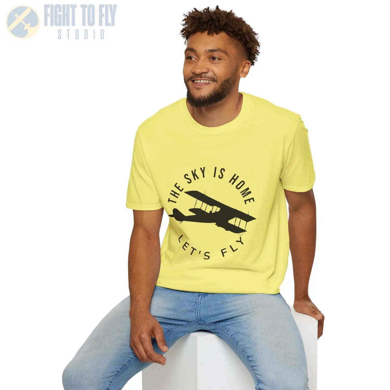 The Sky is Home Let’s Fly - Tee - T-Shirt - Pilot gifts - WWII warbird t-shirt