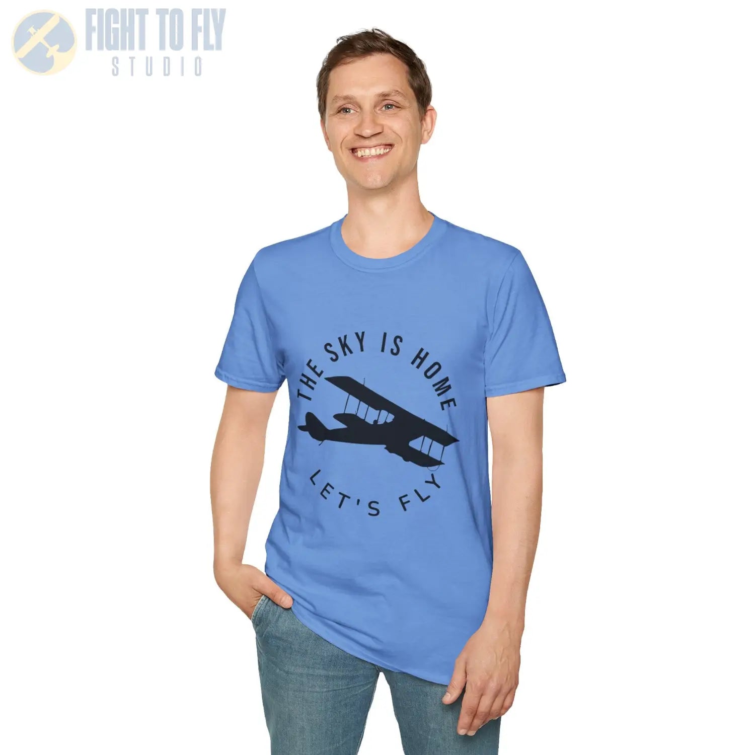 The Sky is Home Let’s Fly - Tee - T-Shirt - Pilot gifts - WWII warbird t-shirt