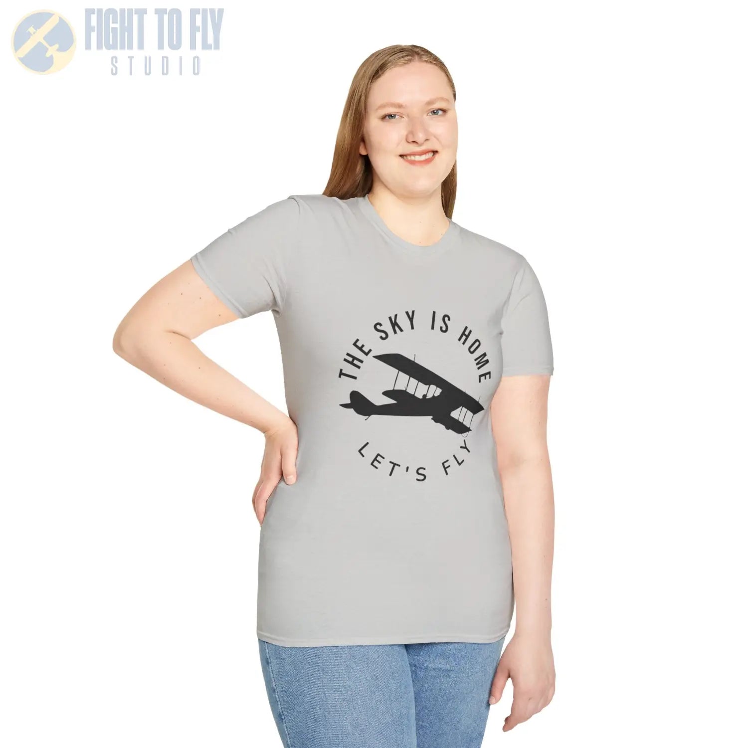 The Sky is Home Let’s Fly - Tee - T-Shirt - Pilot gifts - WWII warbird t-shirt