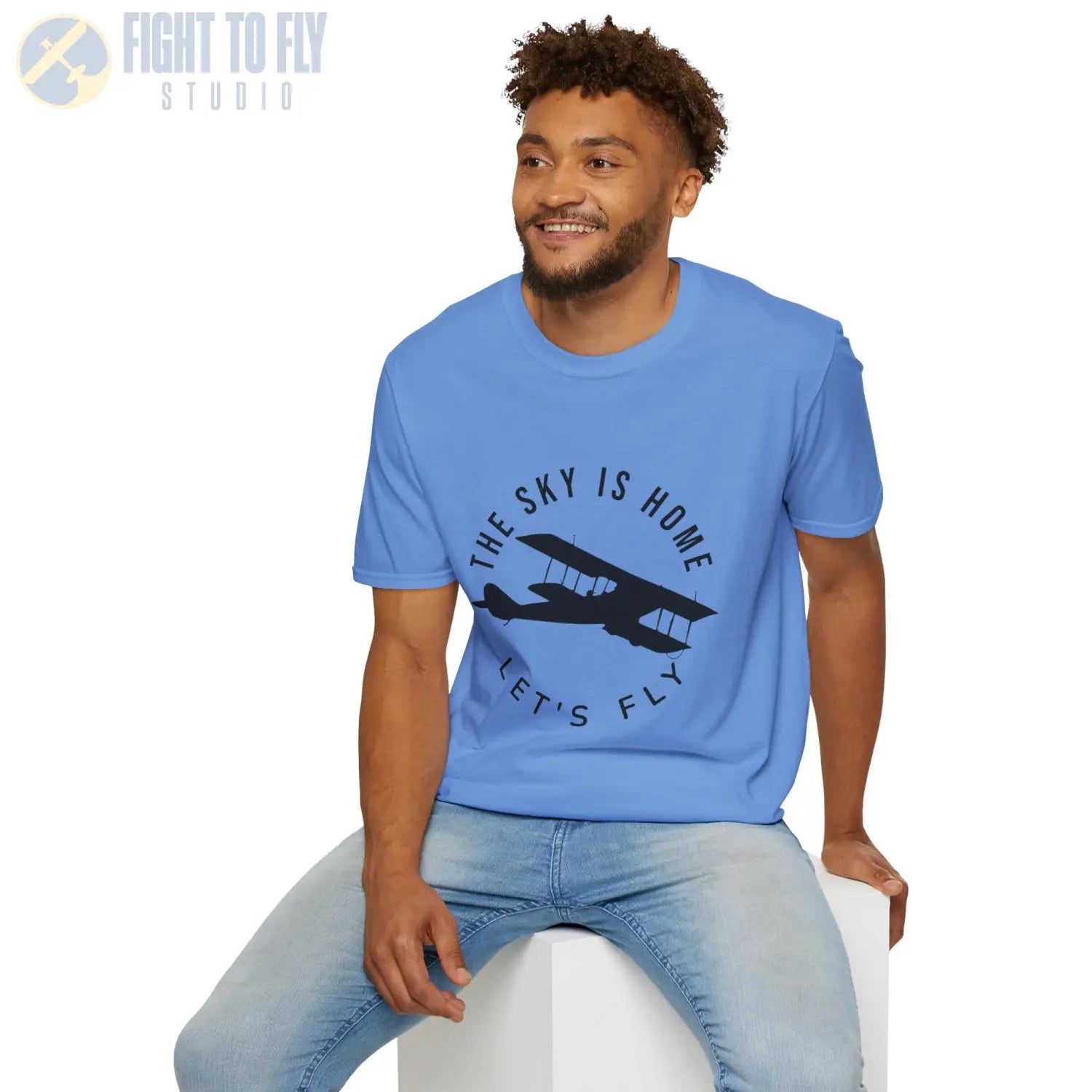 The Sky is Home Let’s Fly - Tee - T-Shirt - Pilot gifts - WWII warbird t-shirt