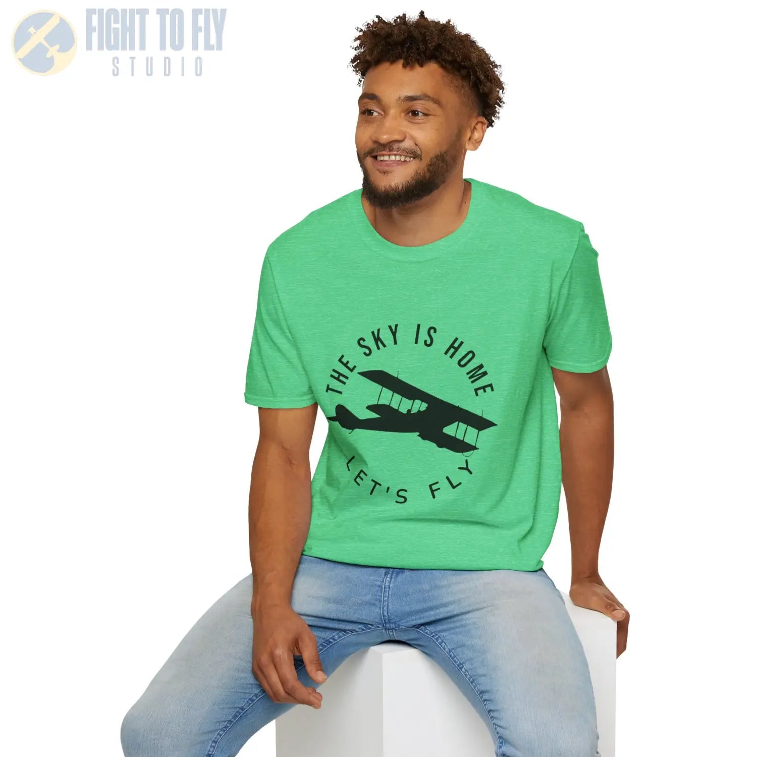 The Sky is Home Let’s Fly - Tee - T-Shirt - Pilot gifts - WWII warbird t-shirt