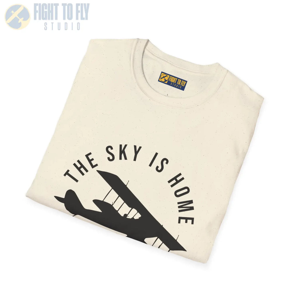 The Sky is Home Let’s Fly - Tee - T-Shirt - Pilot gifts - WWII warbird t-shirt